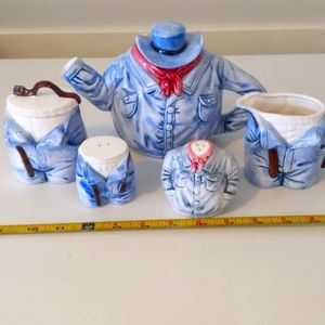 Cowboy theme Tea Set